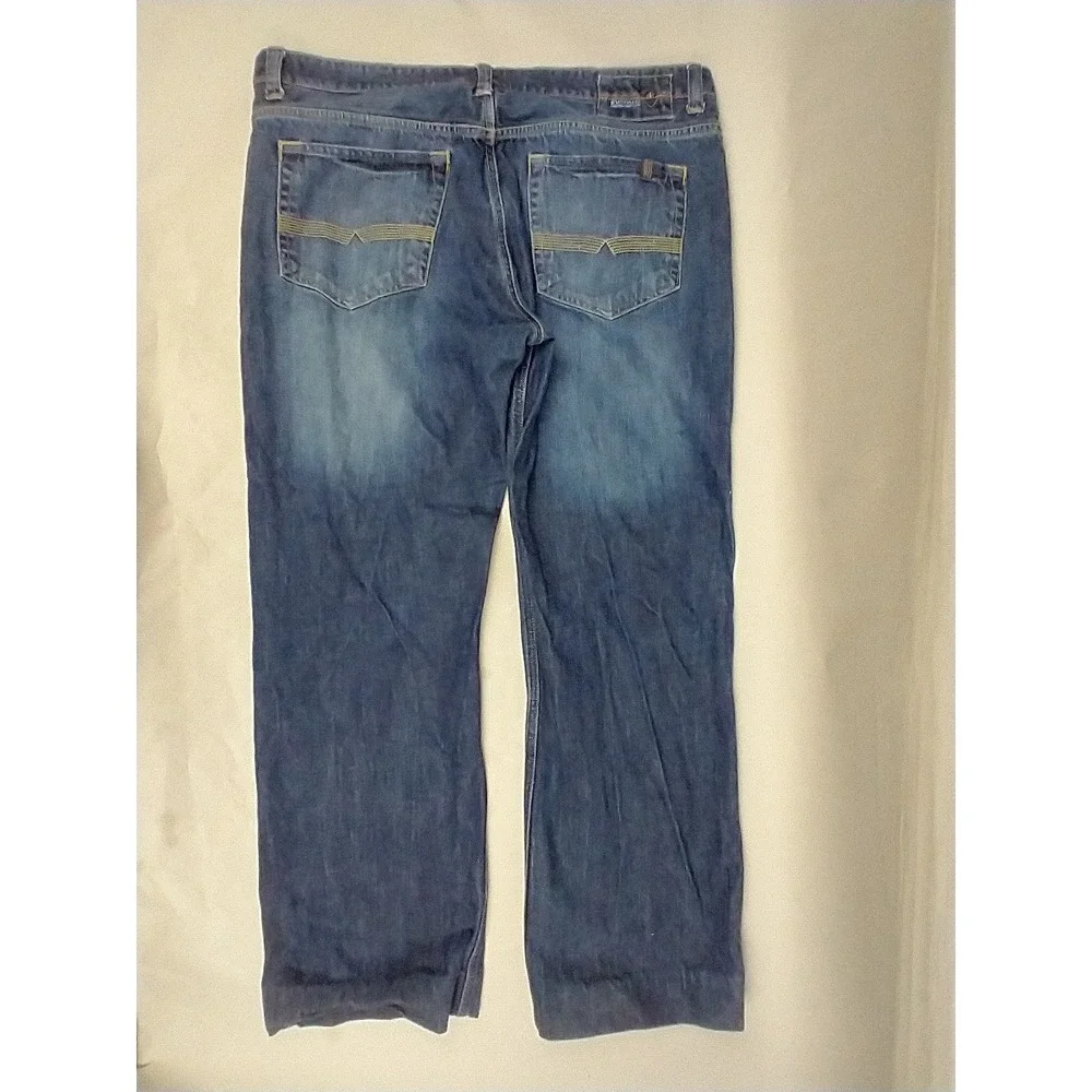 Buffalo David Bitton Driven Mens Straight Leg Jeans Blue Denim 36x30 (Tag 36x34)